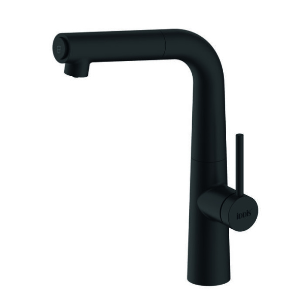 Смеситель для кухни с каналом для фильтрованной воды, IDDIS Pure PURBLFBi05, черный